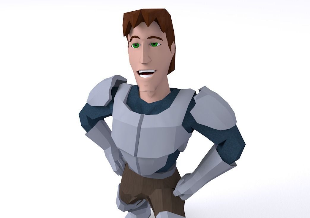 Low-Poly Fantasy Hero and Orcs Low-poly 3D model_2