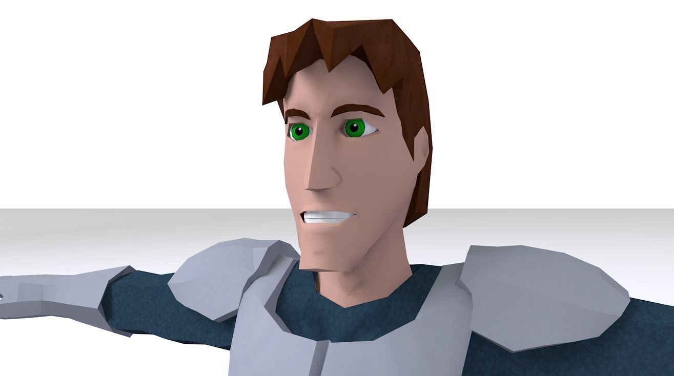 Low-Poly Fantasy Hero and Orcs Low-poly 3D model_4