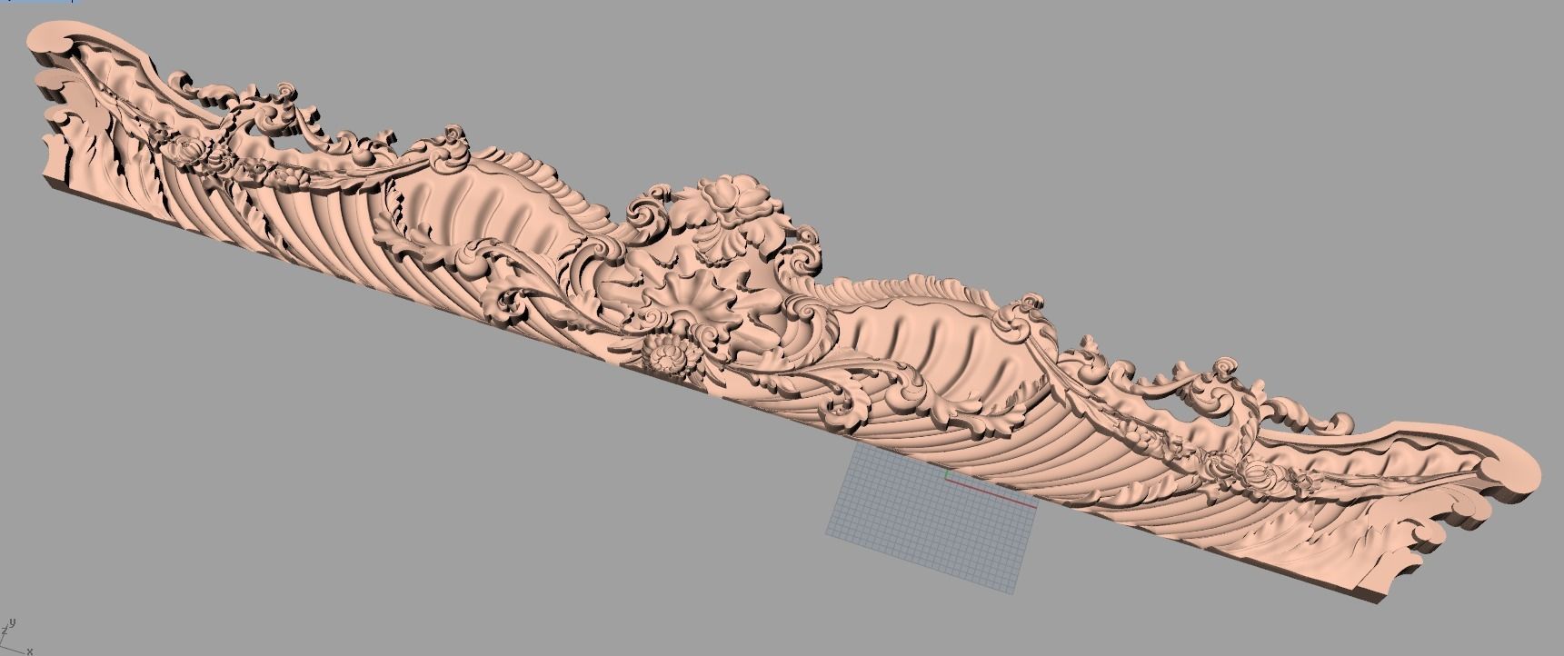 3D carved model furniture 3D design used for artcam aspire E811 3D model_1