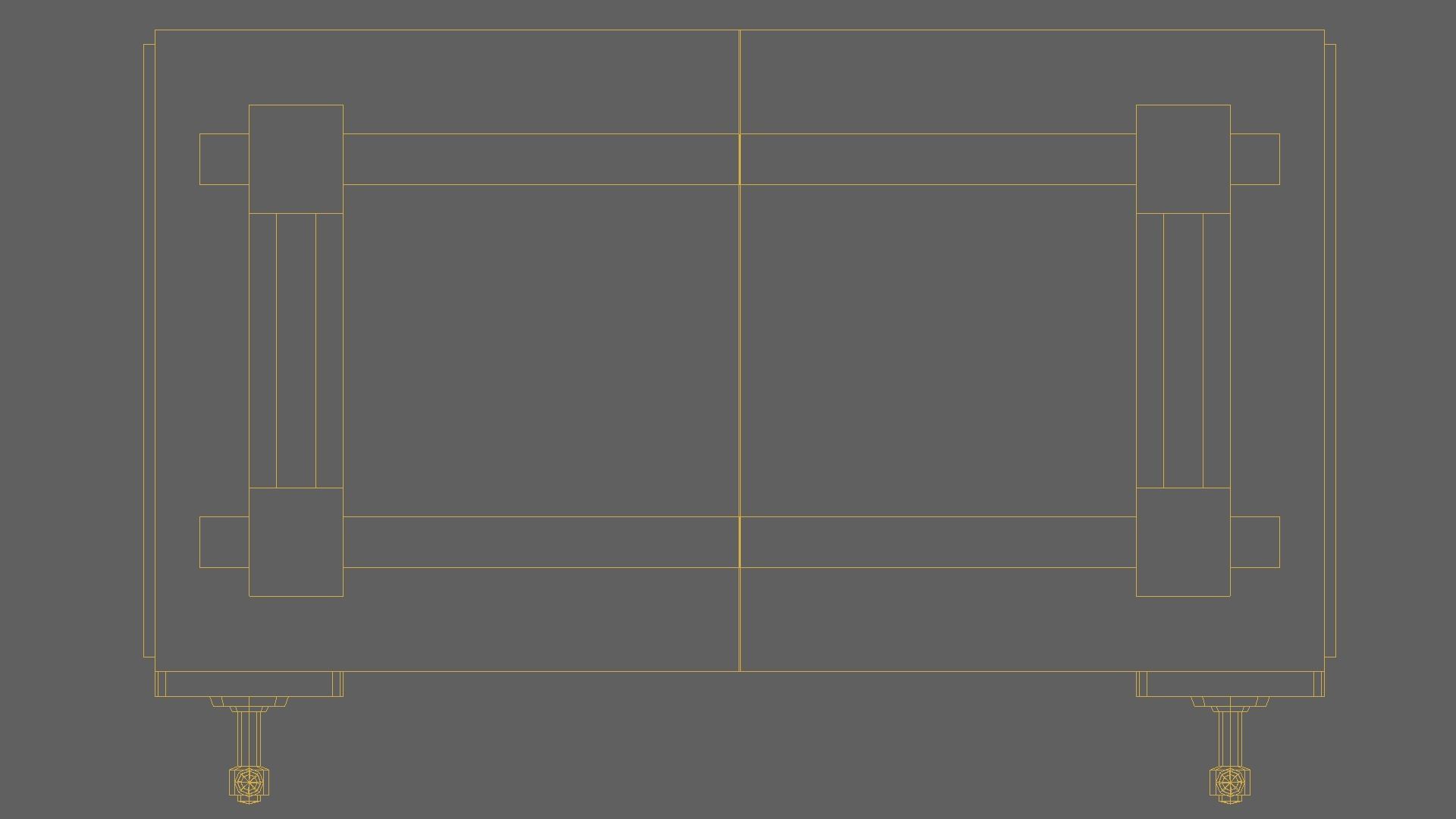 Workbench with Vises Low-poly 3D model_6