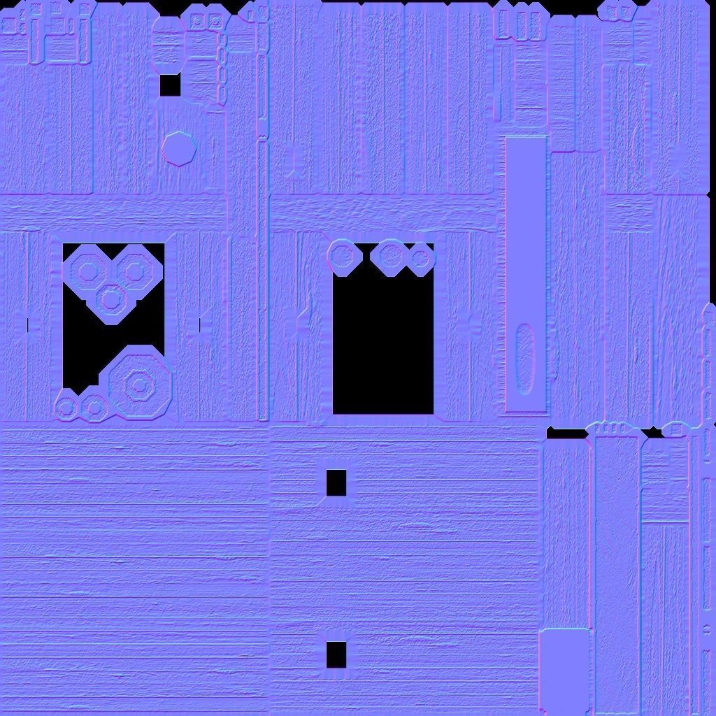 Workbench with Vises Low-poly 3D model_12