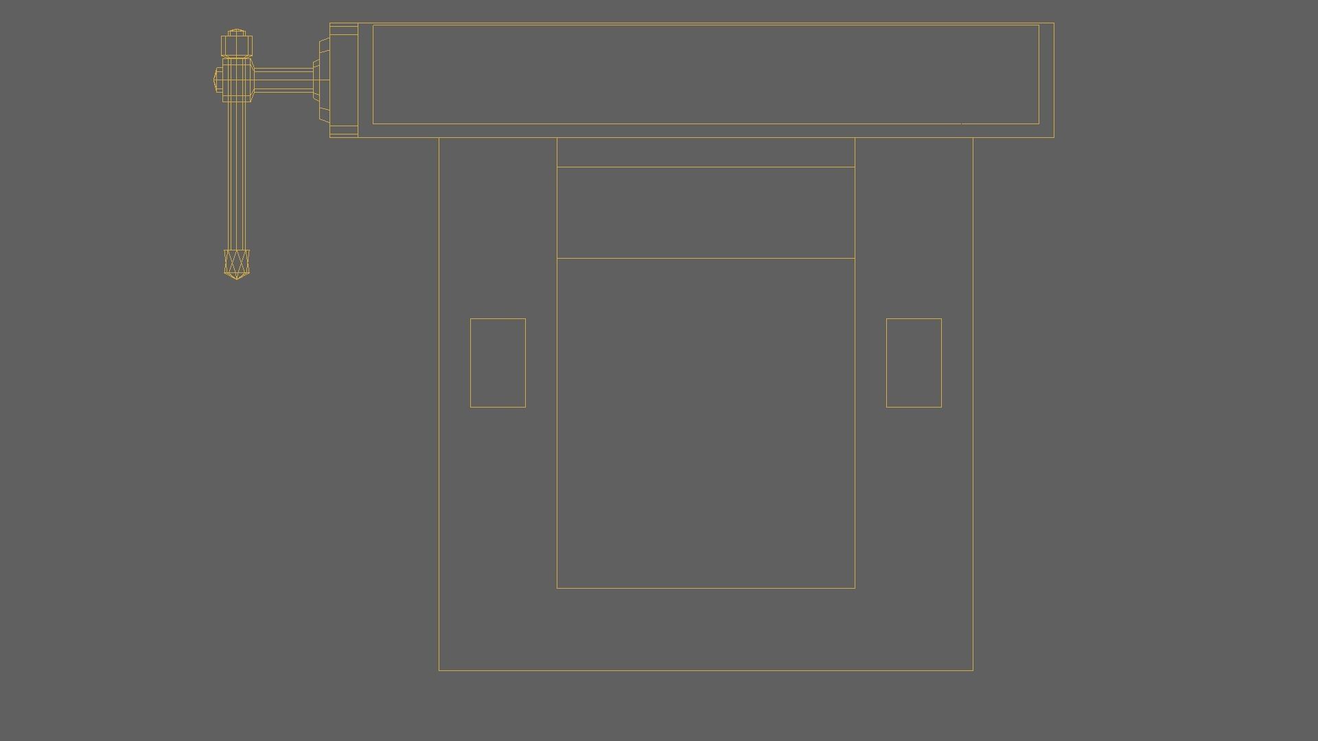 Workbench with Vises Low-poly 3D model_4