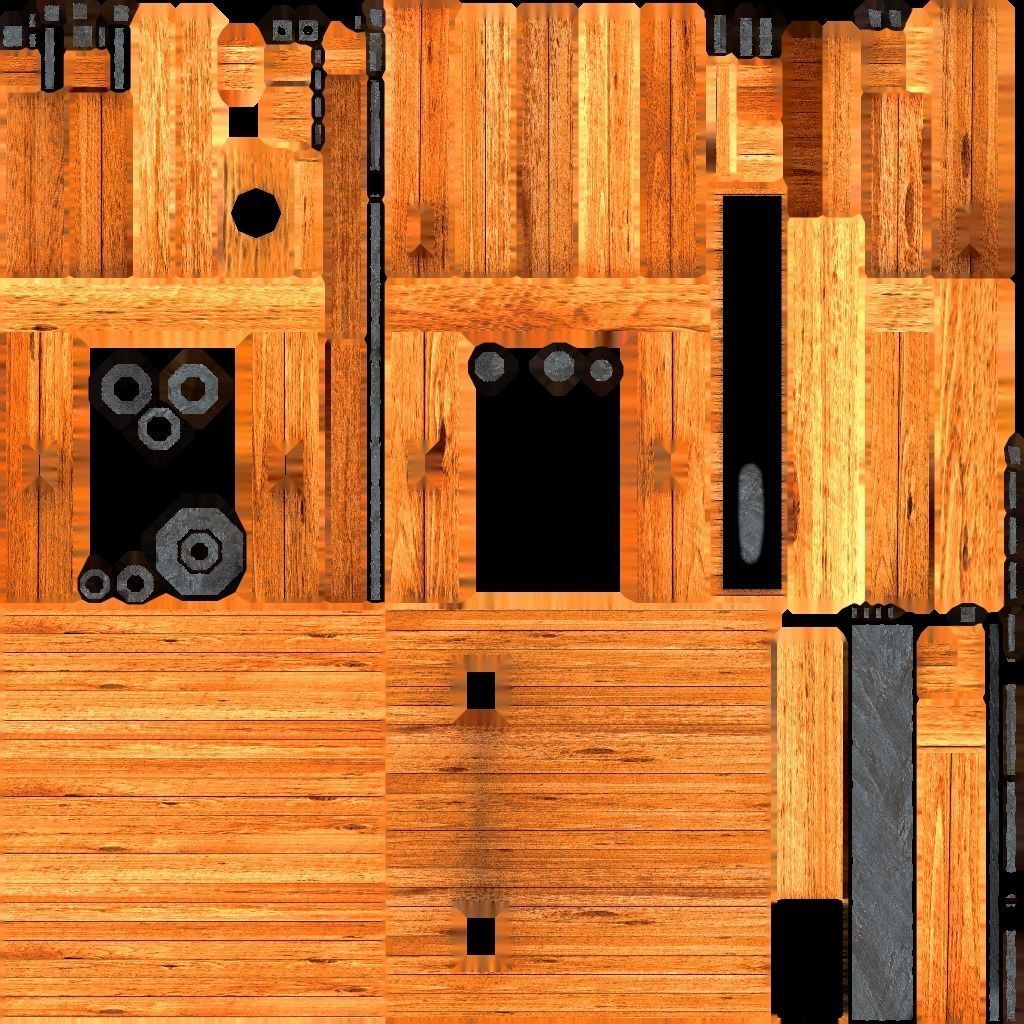 Workbench with Vises Low-poly 3D model_8