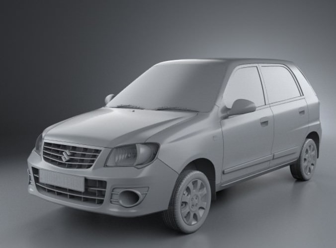 Suzuki Maruti Alto K10 2012 3D Model .max .obj .3ds .fbx .c4d .lwo .lw