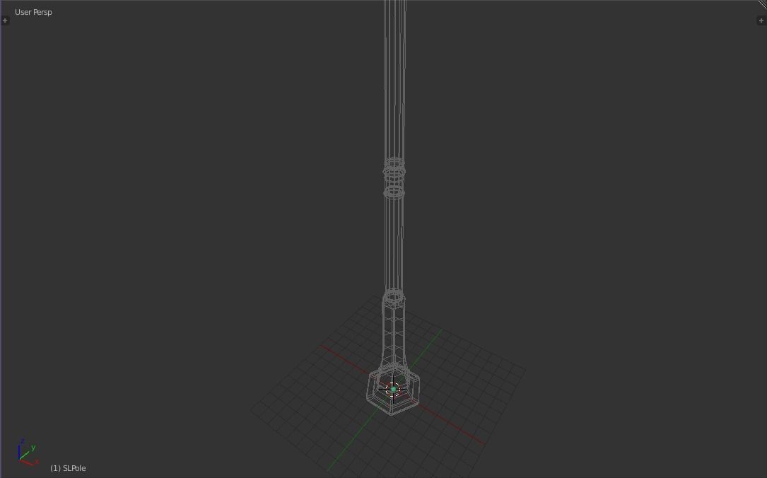 Street Lamp Low-Poly 3d model Low-poly 3D model_19