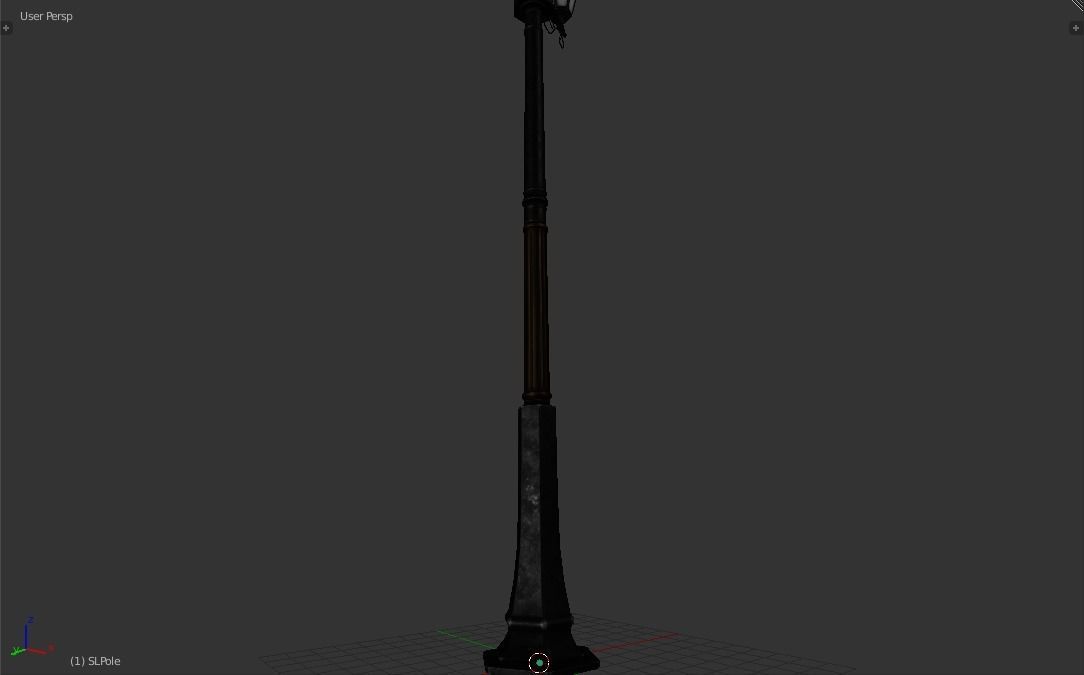 Street Lamp Low-Poly 3d model Low-poly 3D model_14