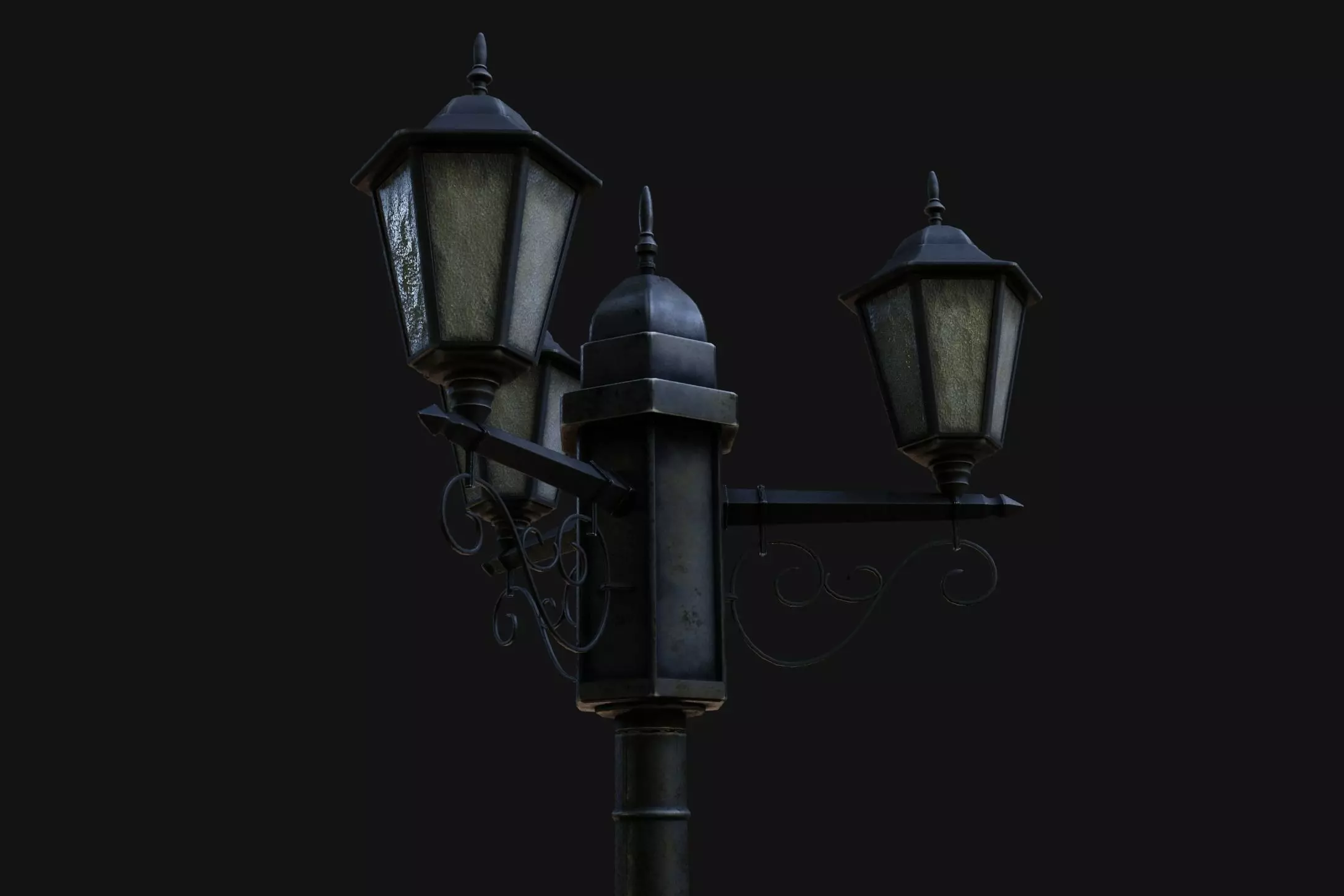 Street Lamp Low-Poly 3d model Low-poly 3D model_0