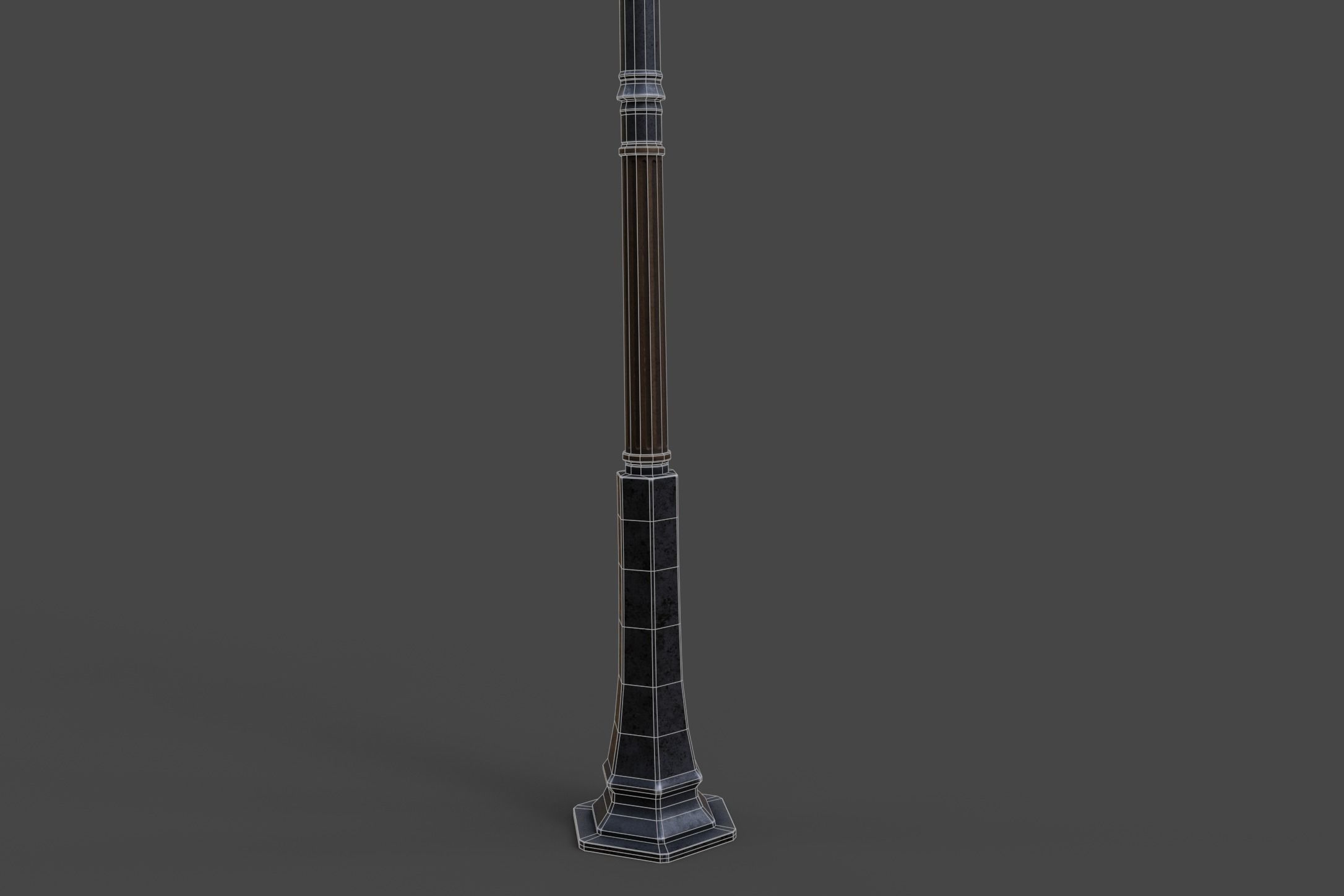 Street Lamp Low-Poly 3d model Low-poly 3D model_12