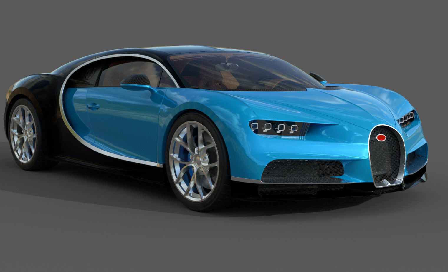 Bugatti Chiron Pack for Unity Low-poly 3D model_2