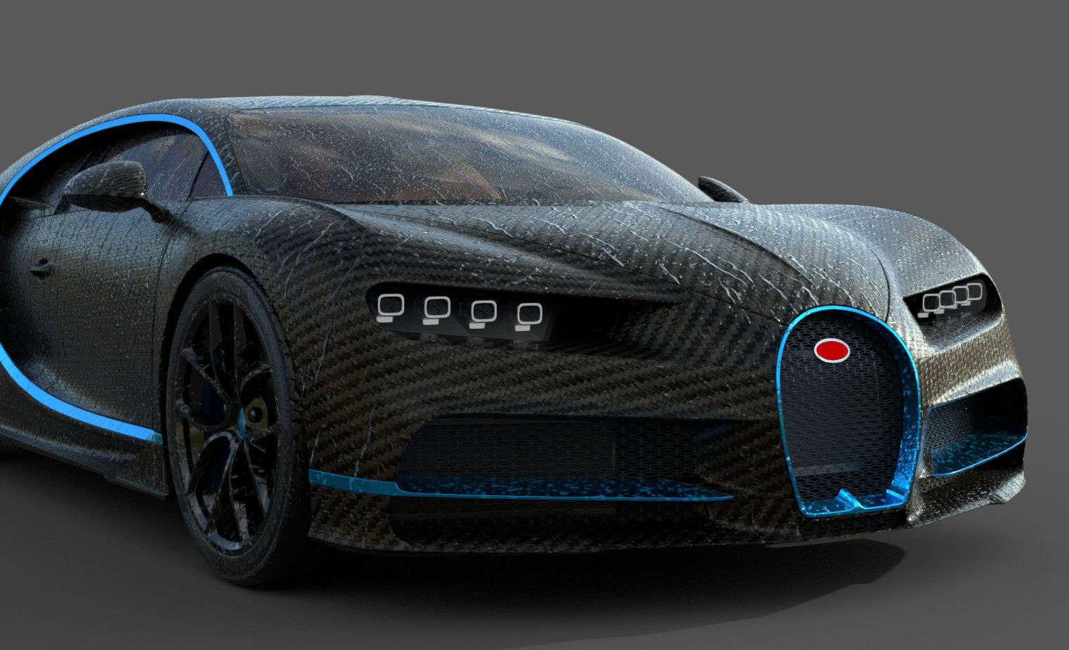 Bugatti Chiron Pack for Unity Low-poly 3D model_25