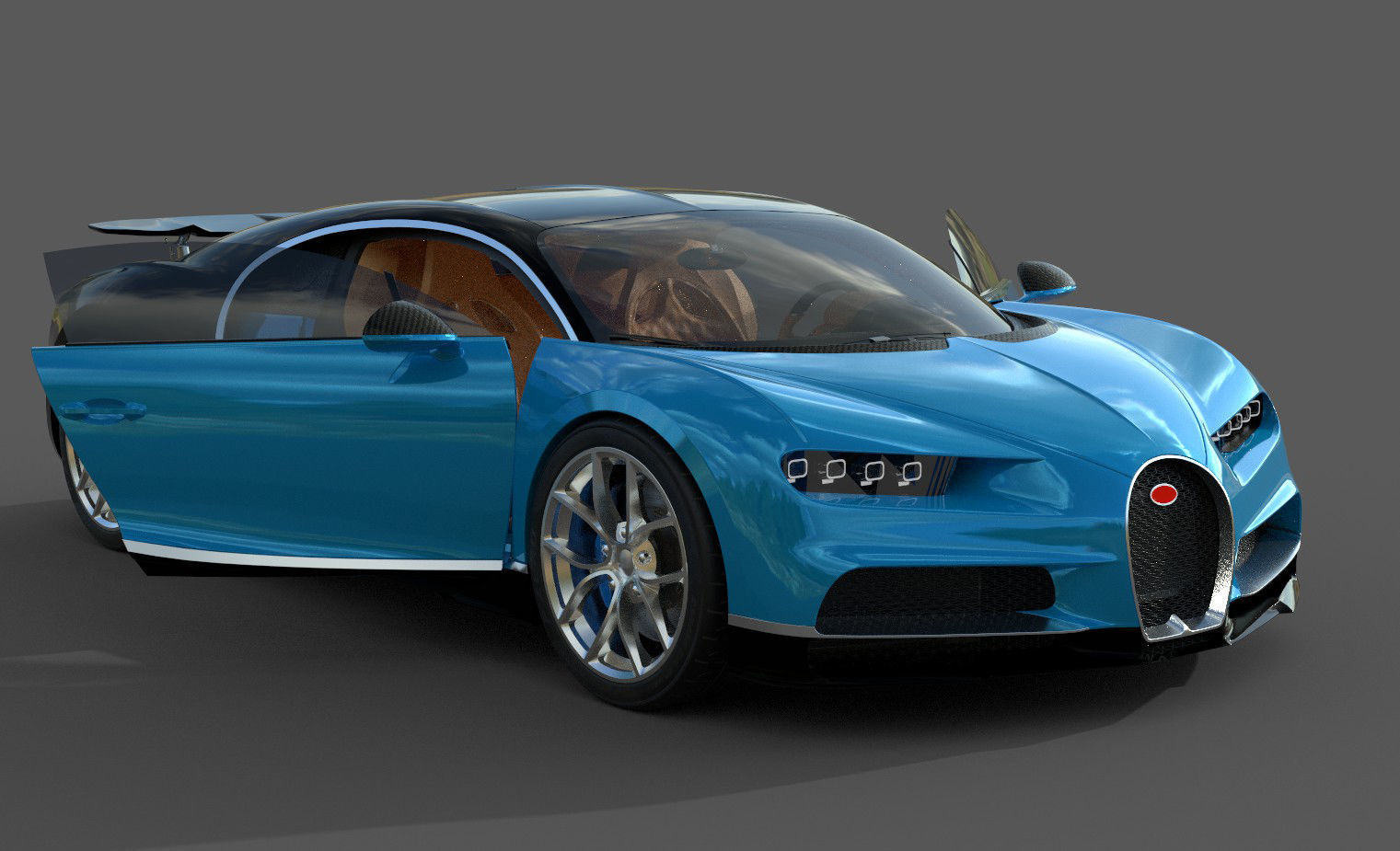 Bugatti Chiron Pack for Unity Low-poly 3D model_5