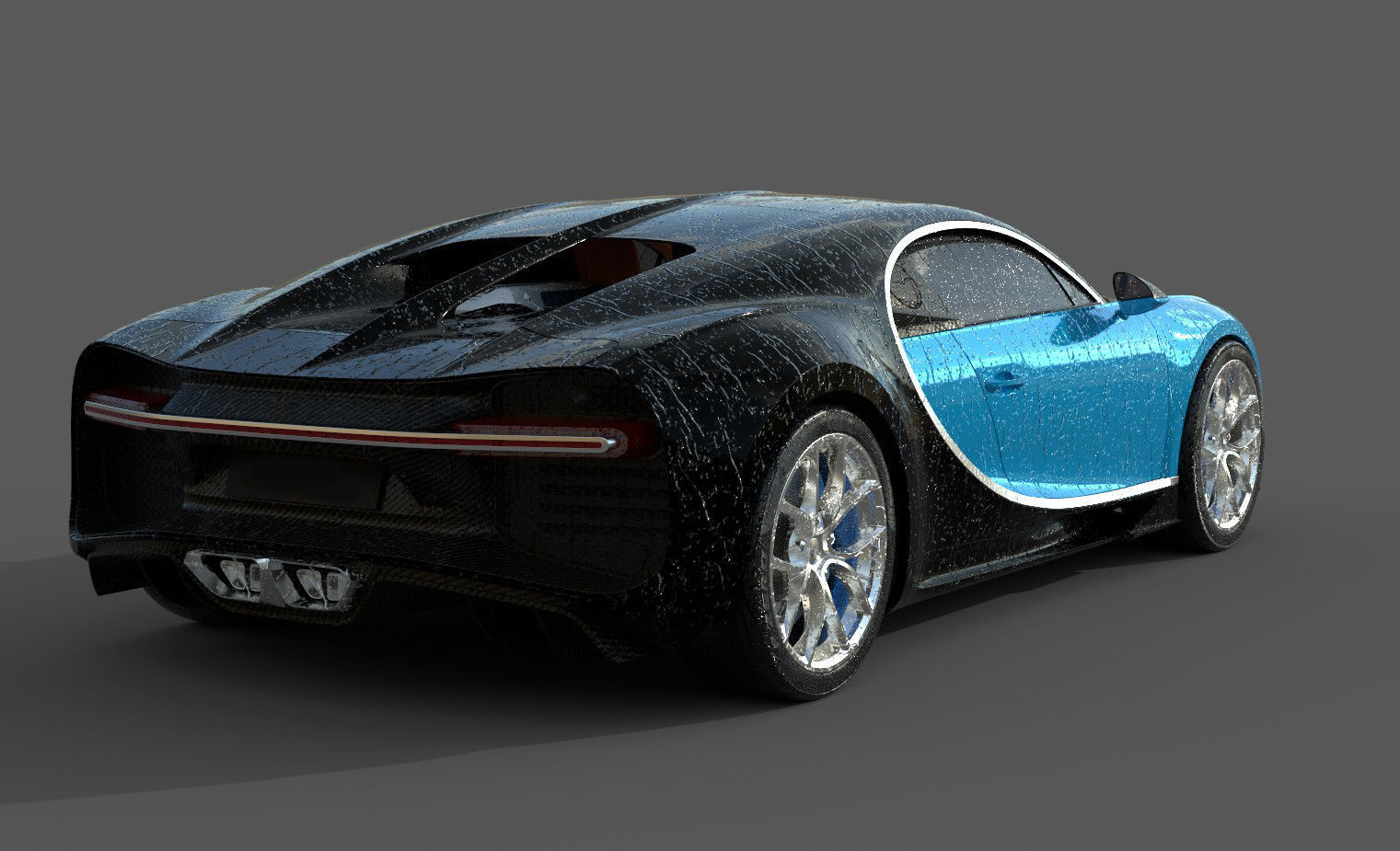 Bugatti Chiron Pack for Unity Low-poly 3D model_11