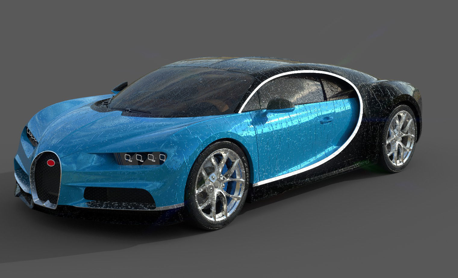 Bugatti Chiron Pack for Unity Low-poly 3D model_12