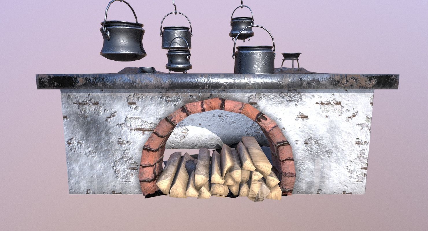 Classic Stove - The Marquis Collection Low-poly 3D model_5