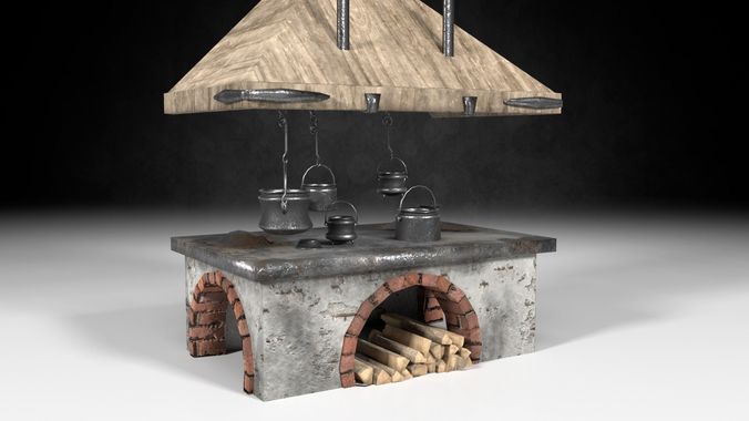 Classic Stove - The Marquis Collection Low-poly 3D model