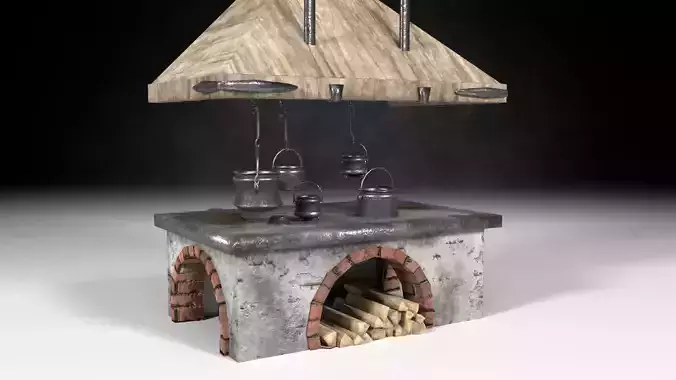 Classic Stove - The Marquis Collection Low-poly 3D model