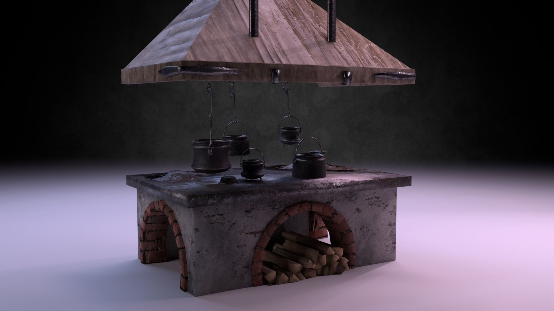 Classic Stove - The Marquis Collection Low-poly 3D model_2