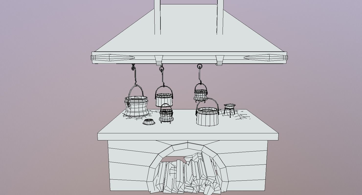 Classic Stove - The Marquis Collection Low-poly 3D model_6