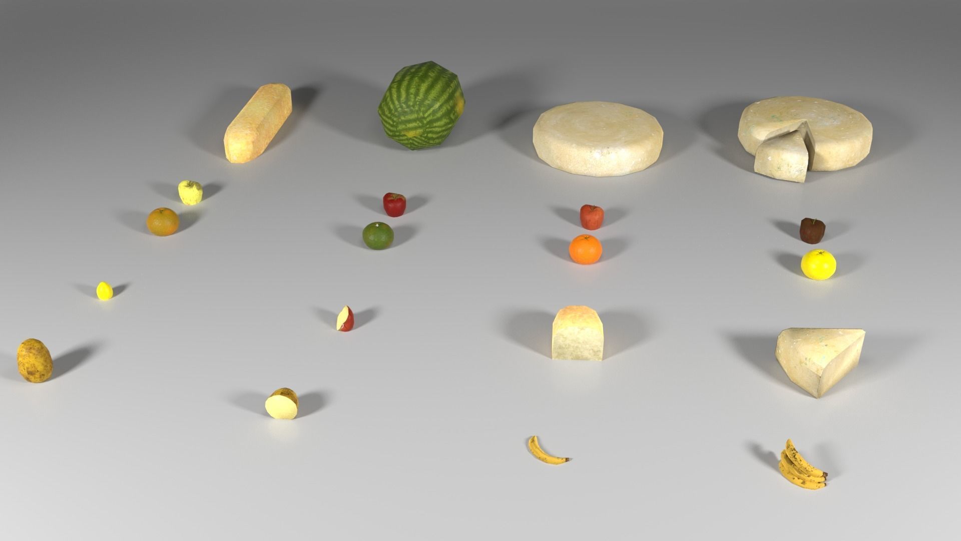 The Food Pack - The Marquis Collection Low-poly 3D model_1
