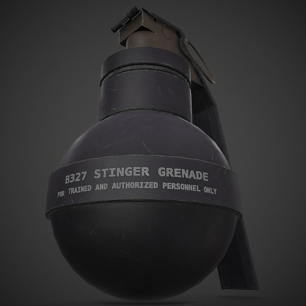 Stinger Grenade Low-poly 3D model_2