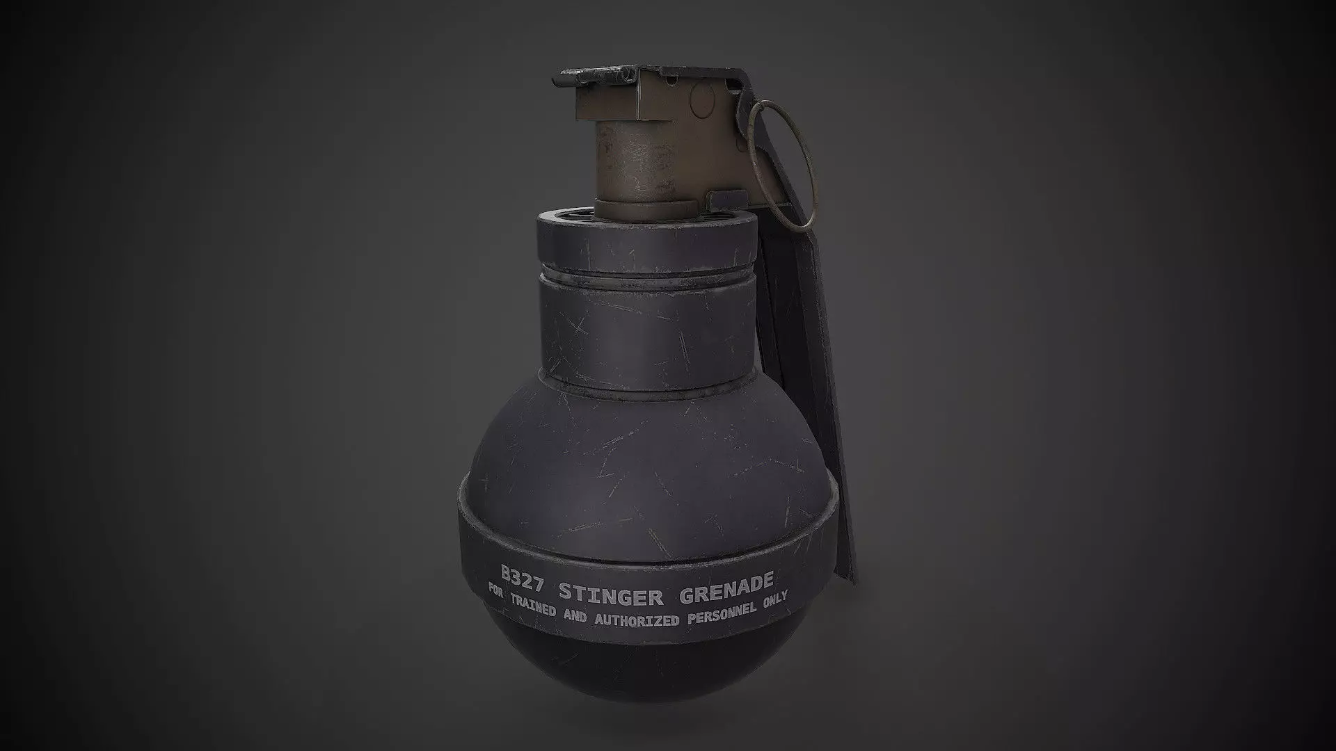 Stinger Grenade Low-poly 3D model_0