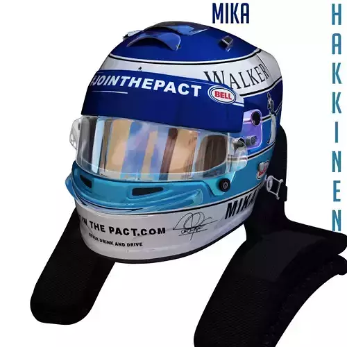 Mika helmet 2018 Low-poly 3D model