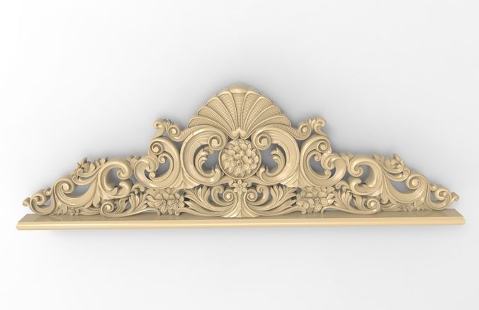 Carved decor CNC  3D print model 3D print model