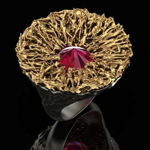 Ring fall into hell 3D print model