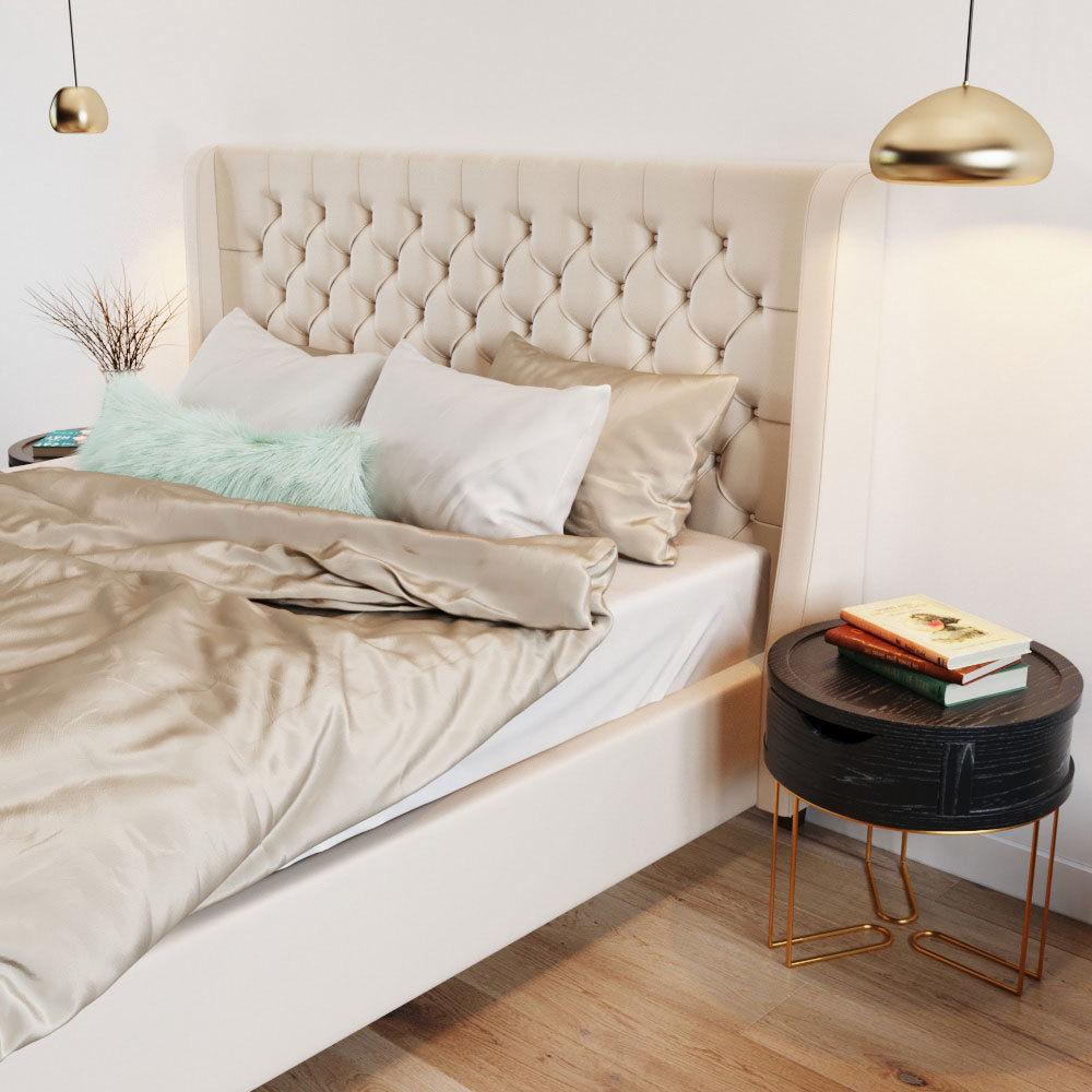 Bed - Rooma soft bedside - cosmorelax 3D model_1