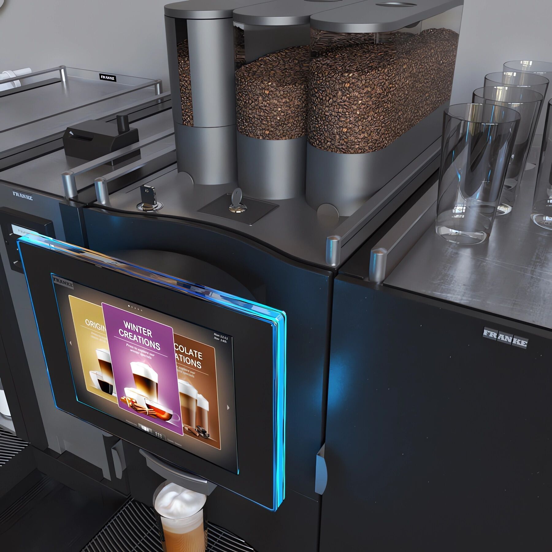 FRANKE FoamMaster 850 black and Casselin 3D model_4