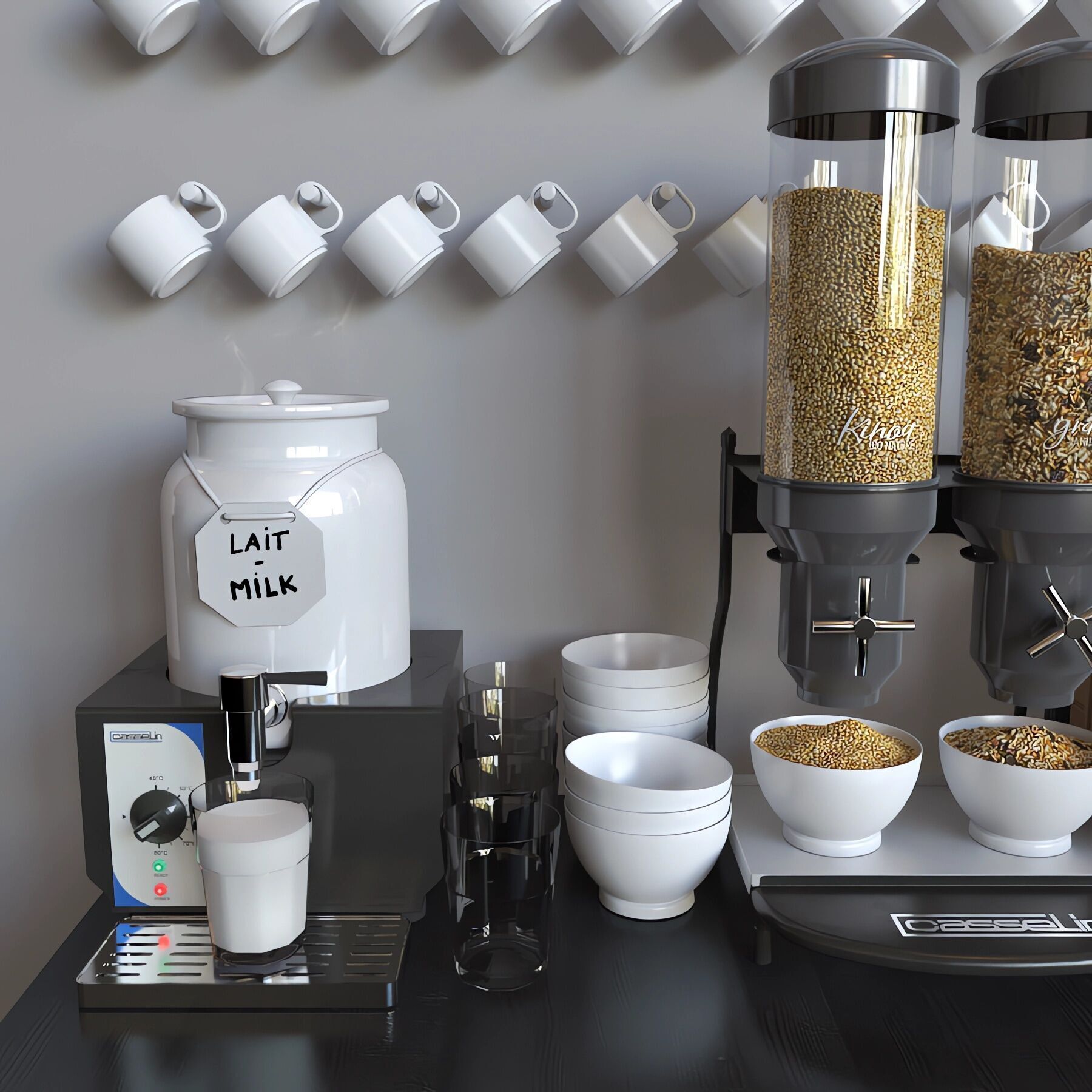 FRANKE FoamMaster 850 black and Casselin 3D model_1