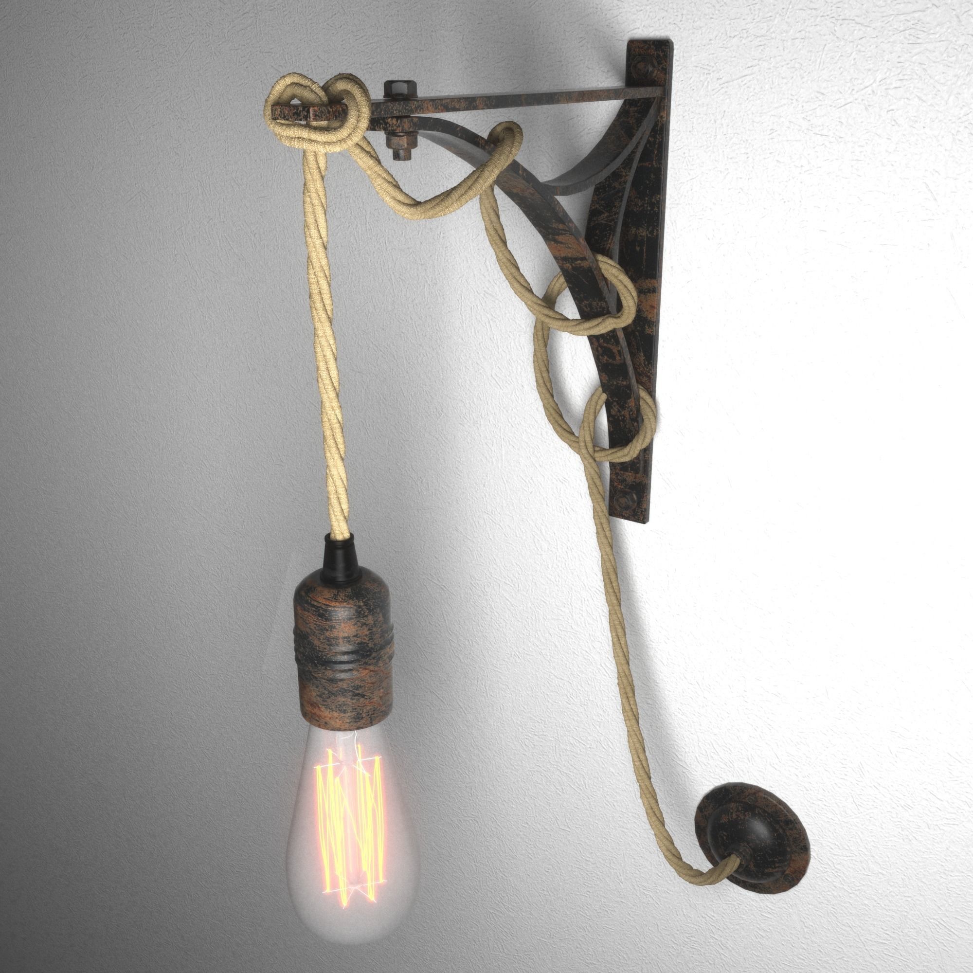 Exterior Interior Lamp 3D model_2