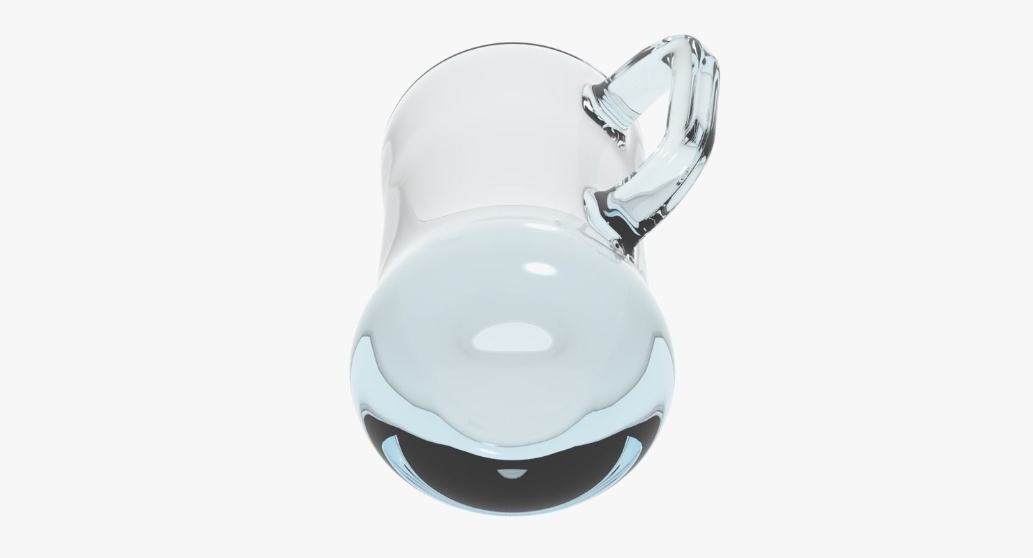 Glass Mug Low-poly 3D model_2