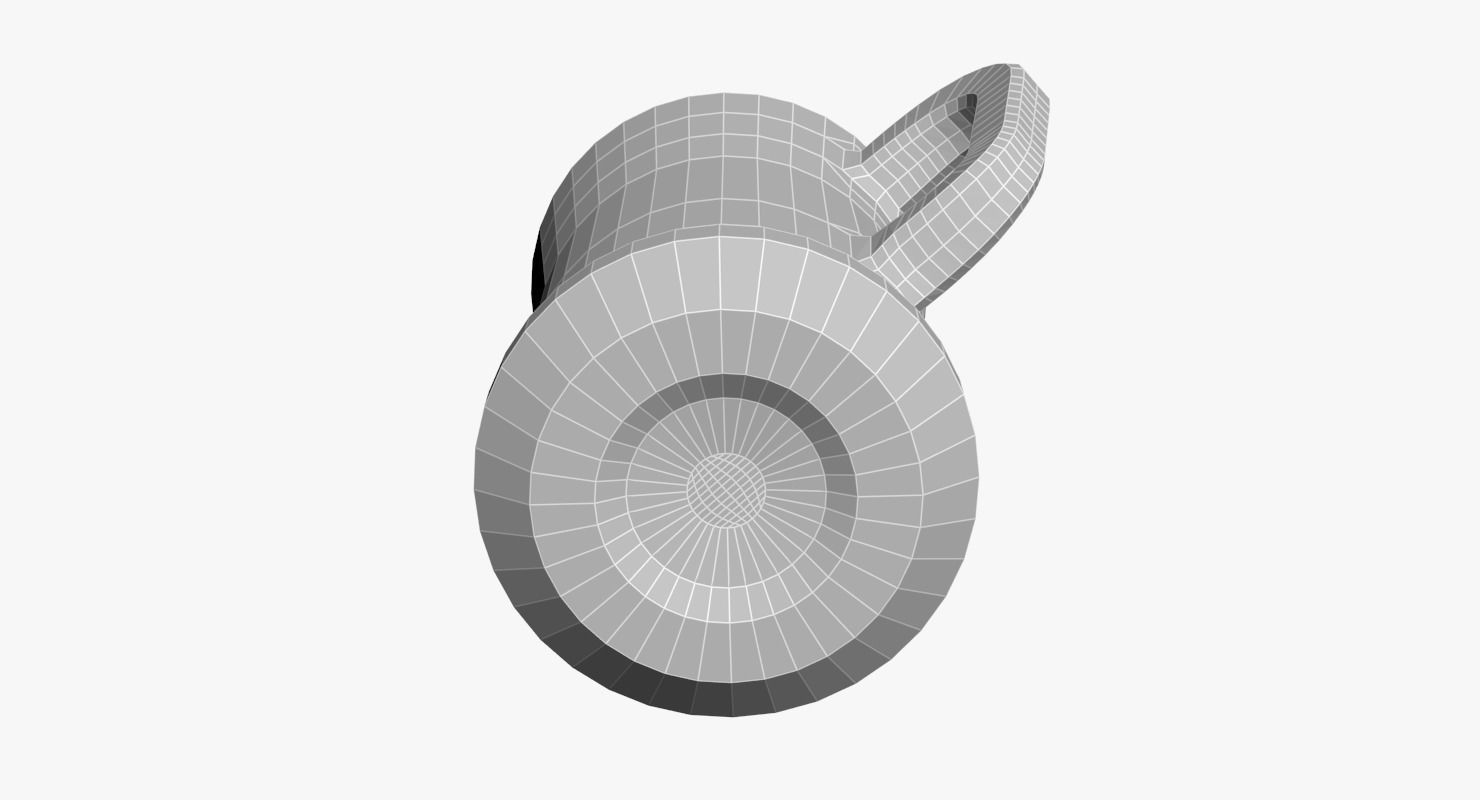 Glass Mug Low-poly 3D model_6