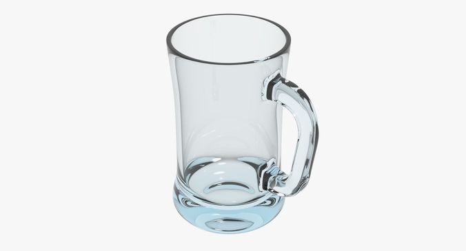 Glass Mug Low-poly 3D model