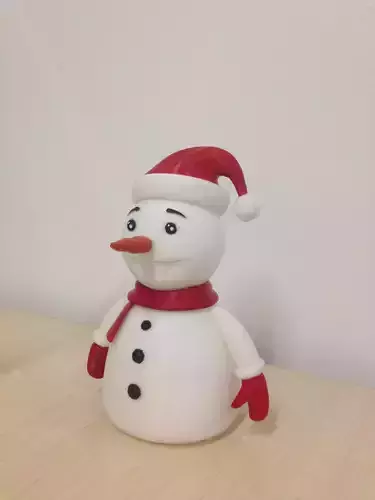snowman figurine on table 3D print model