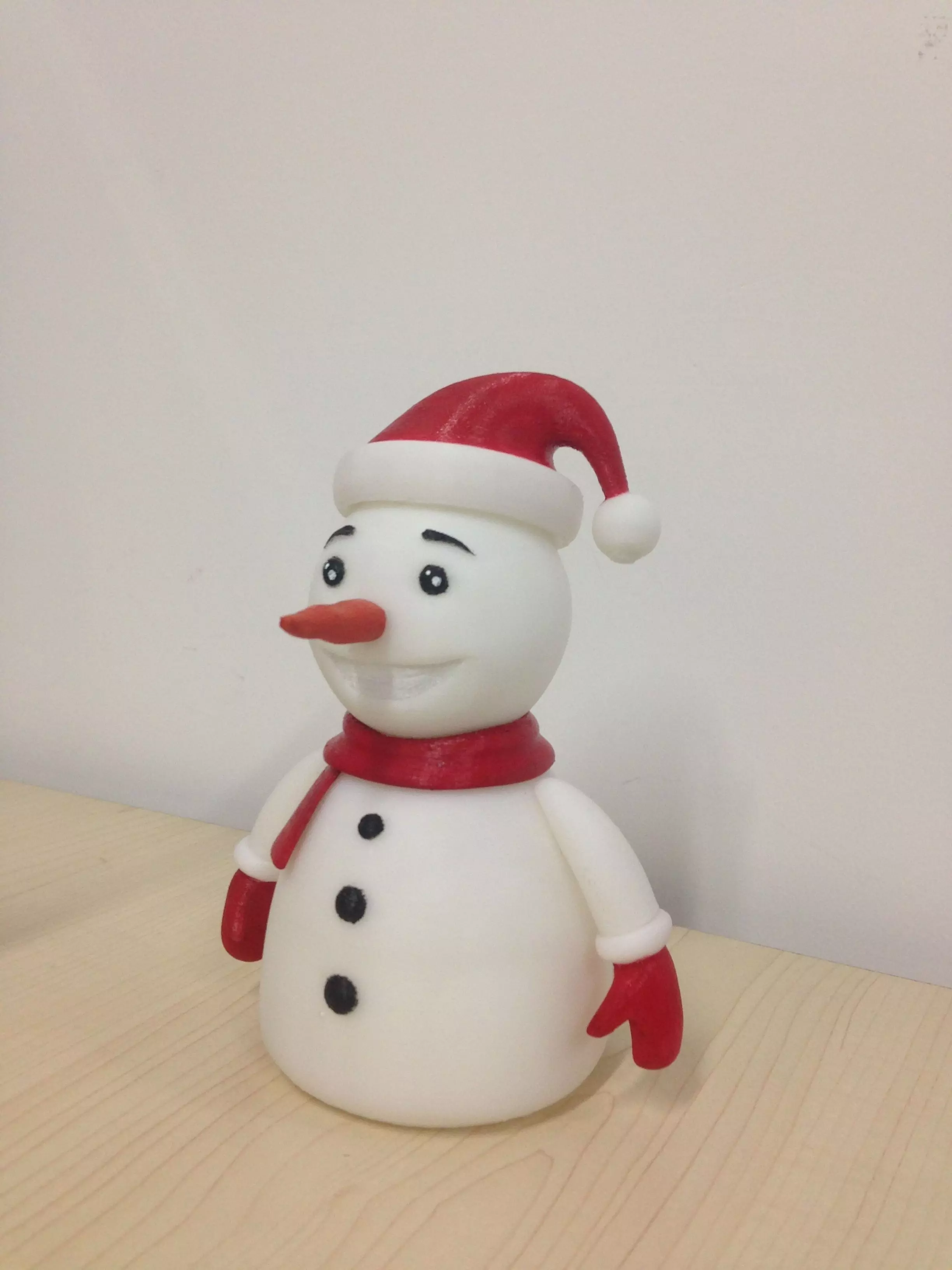 snowman figurine on table 3D print model_0