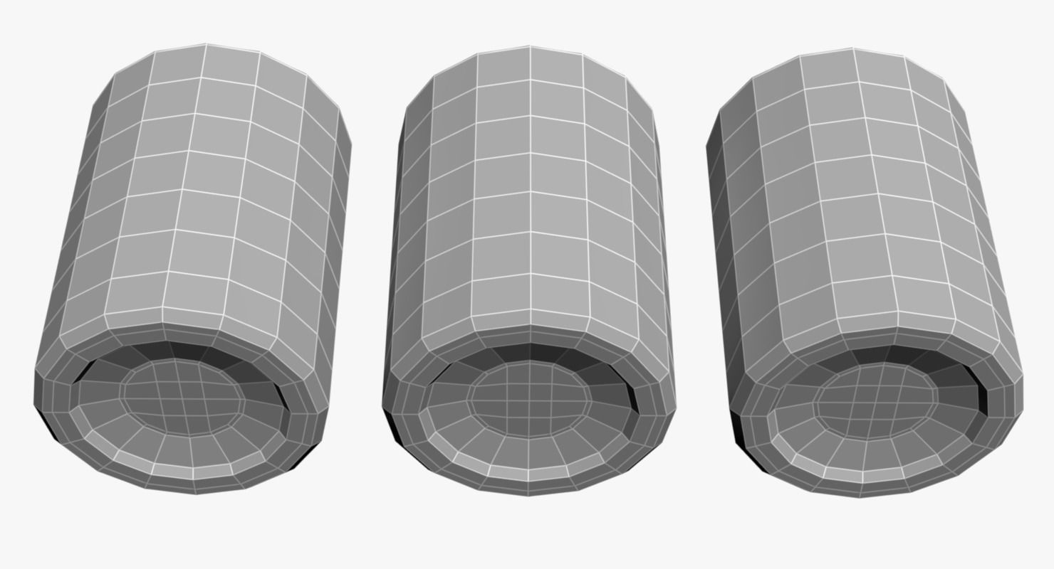 Glasses Transparent Liquids Low-poly 3D model_8