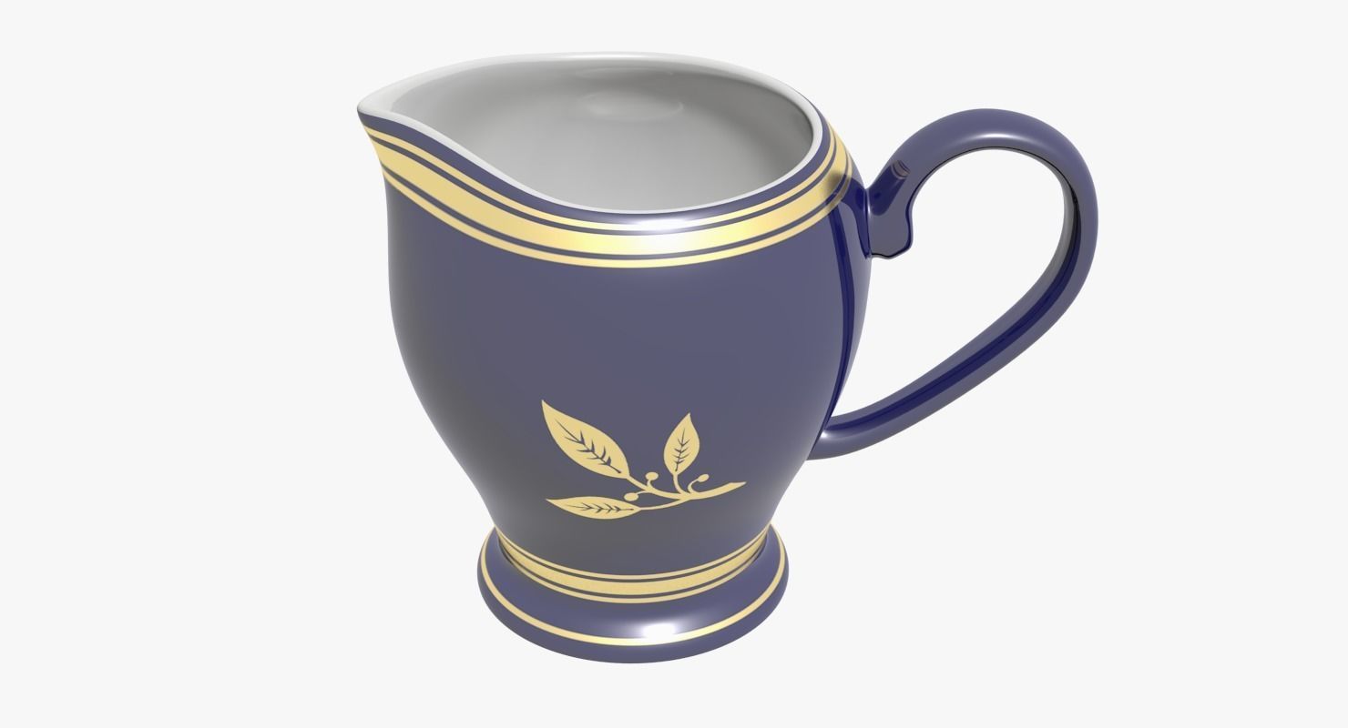 Milk Jug Low-poly 3D model_3