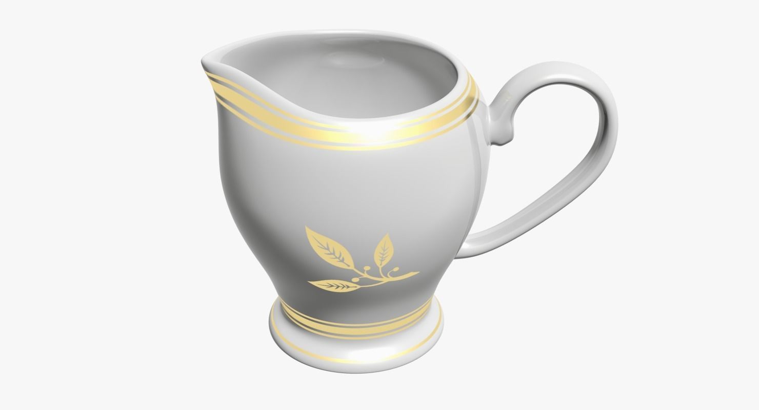 Milk Jug Low-poly 3D model_1