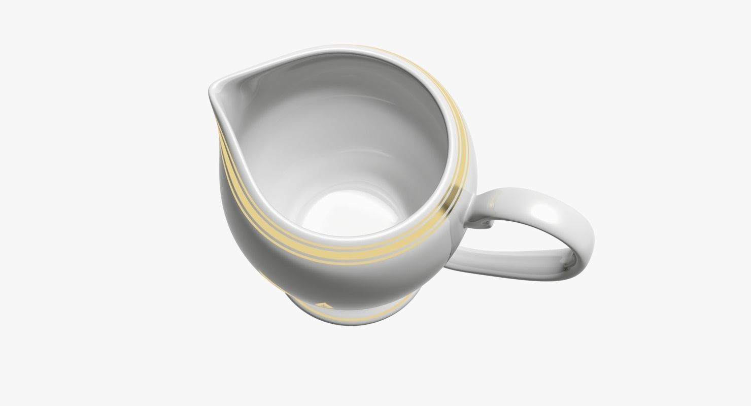 Milk Jug Low-poly 3D model_4