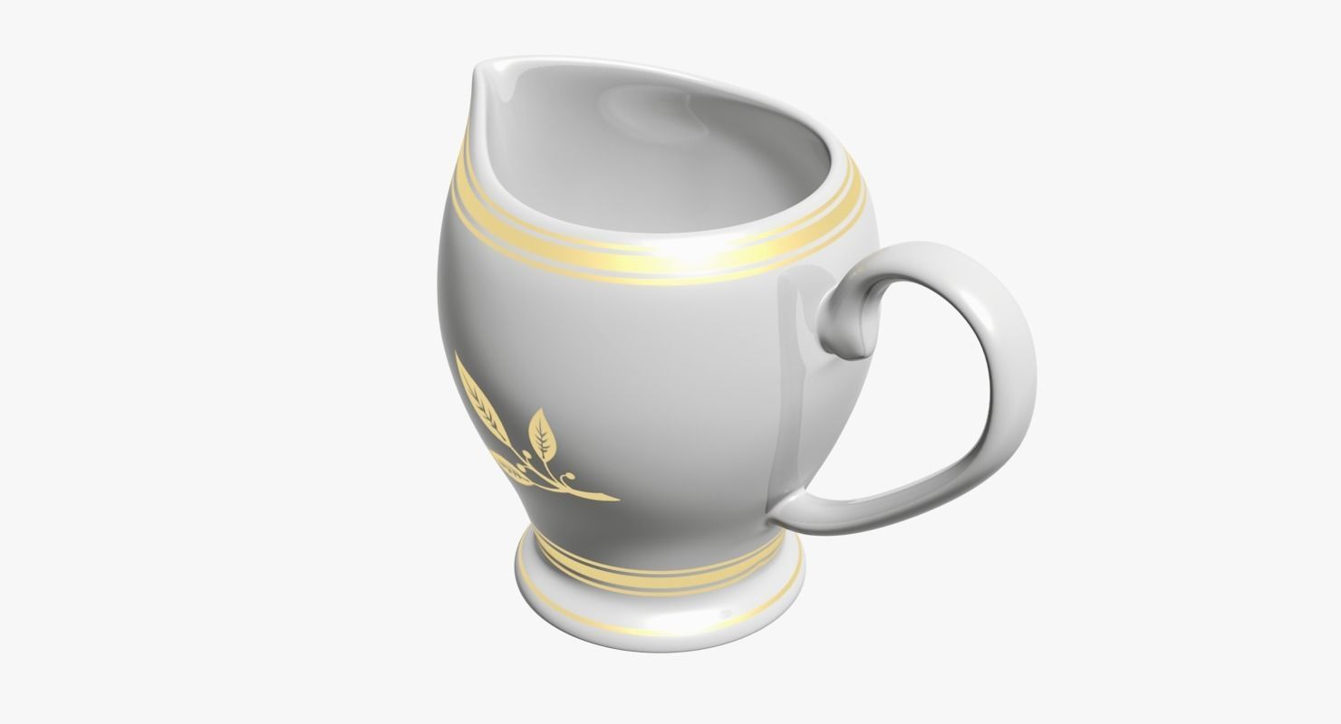 Milk Jug Low-poly 3D model_6