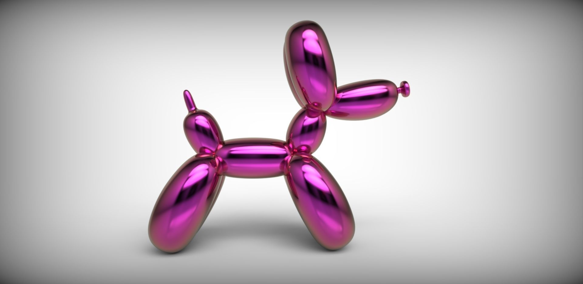 Jeff Koons Baloon Dog 3D print model_1