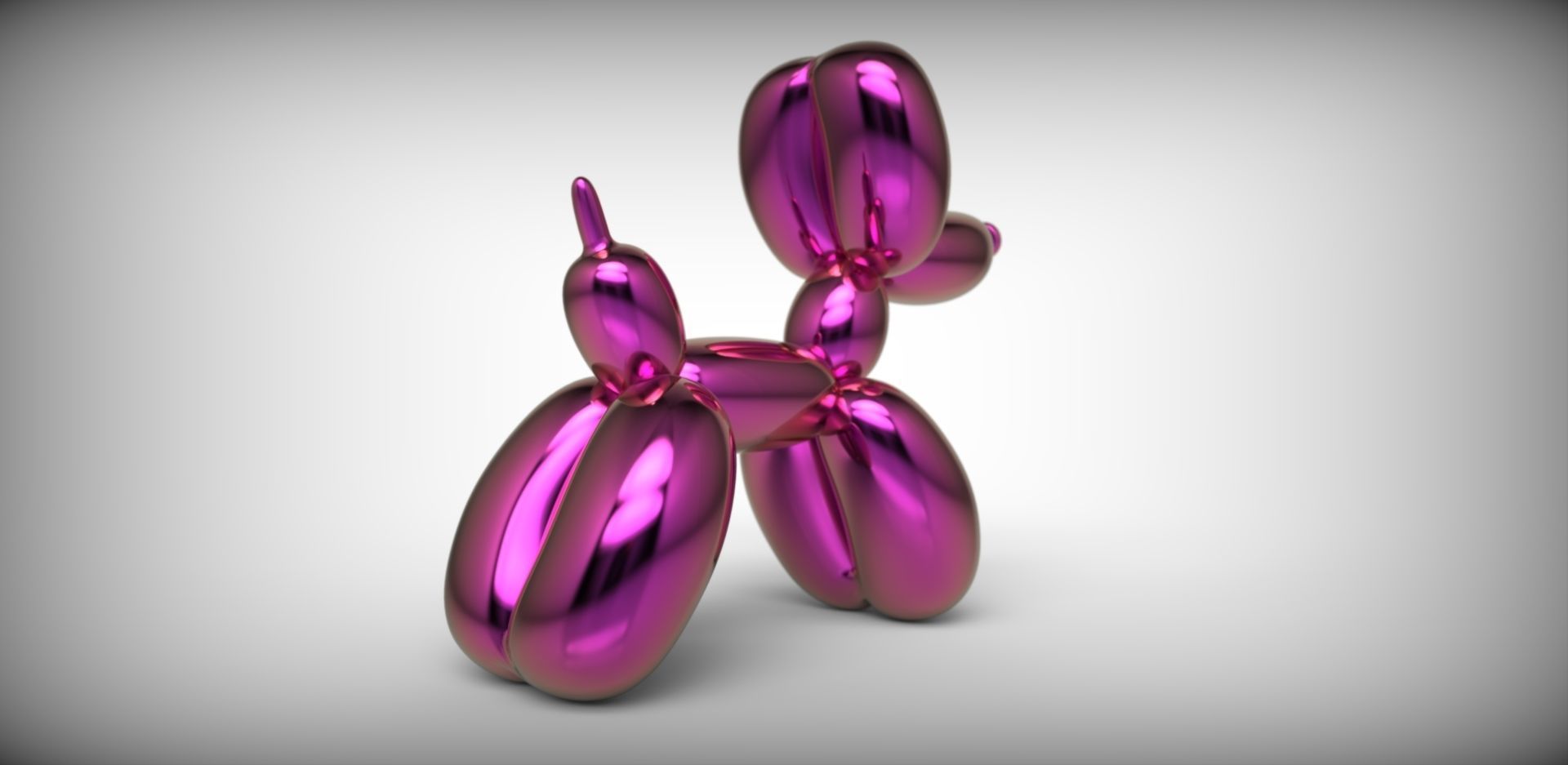 Jeff Koons Baloon Dog 3D print model_3