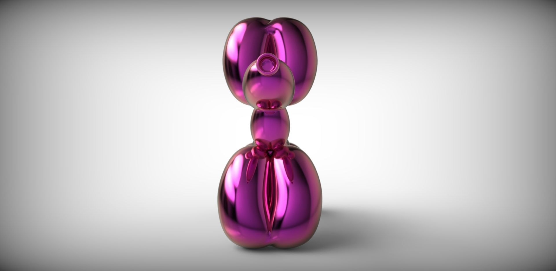 Jeff Koons Baloon Dog 3D print model_2