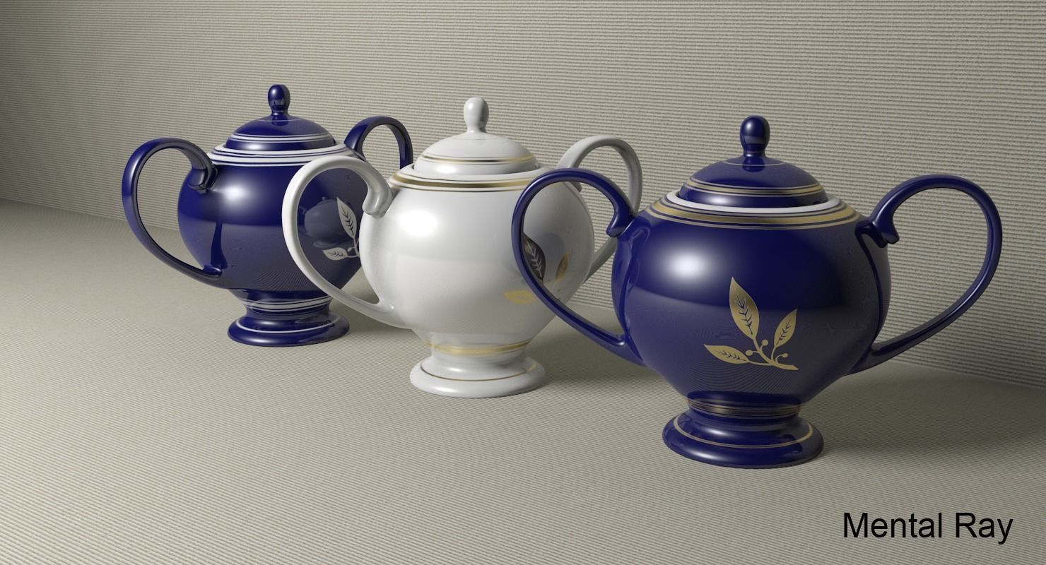 Sugar Bowl Low-poly 3D model_19