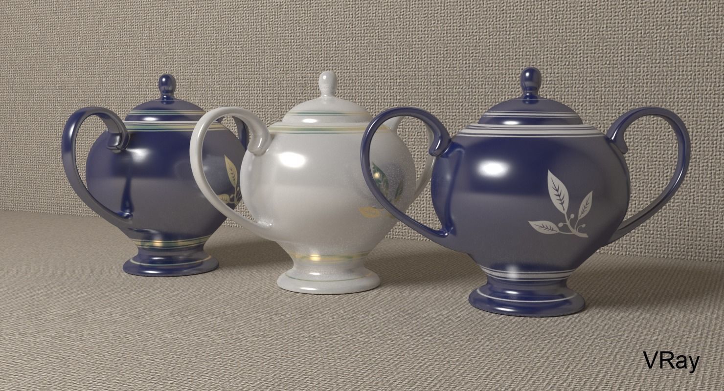 Sugar Bowl Low-poly 3D model_21