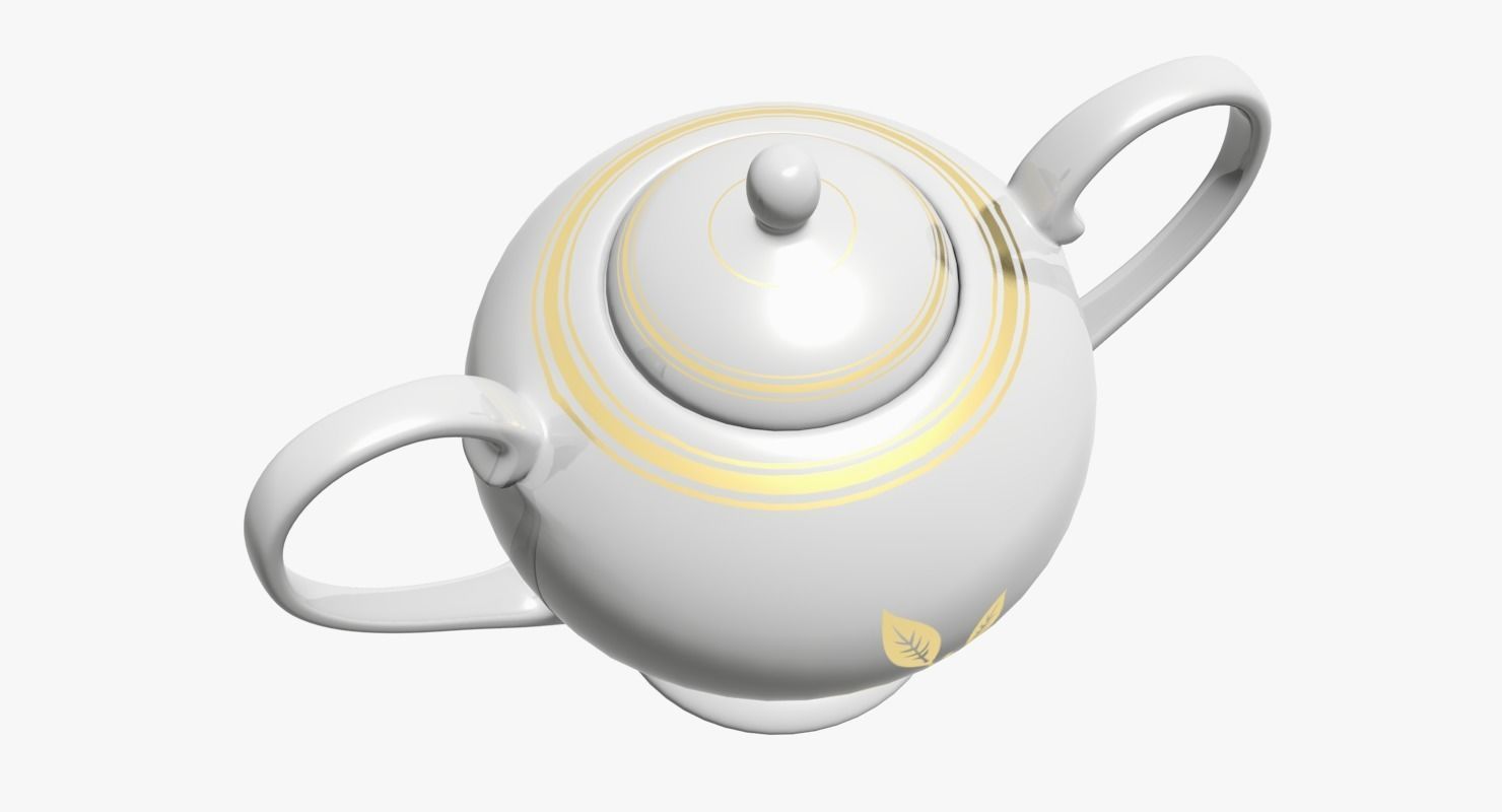 Sugar Bowl Low-poly 3D model_3