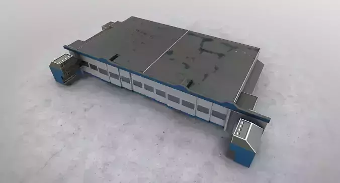 EGKK Hangar 1 Low-poly 3D model