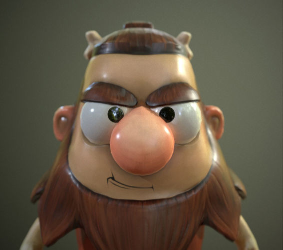caveman Low-poly 3D model